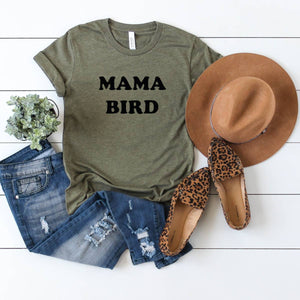 Mom Graphic Shirt- Mama Bird Tee - littlelightcollective