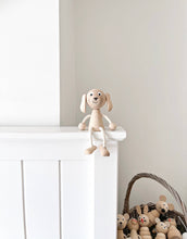 Load image into Gallery viewer, Wooden Sitting Dog Toy - littlelightcollective