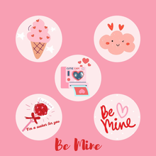 Load image into Gallery viewer, Be Mine Valentines Day Button Set - littlelightcollective