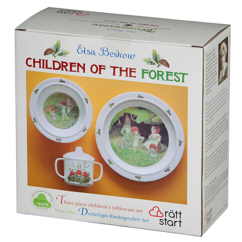 Elsa Beskow-Children of the Forest (Tomtebobarnen) Dish Set - littlelightcollective