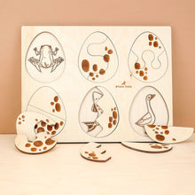 Load image into Gallery viewer, Crack the Egg Wooden Puzzle by Stuka Puka - littlelightcollective