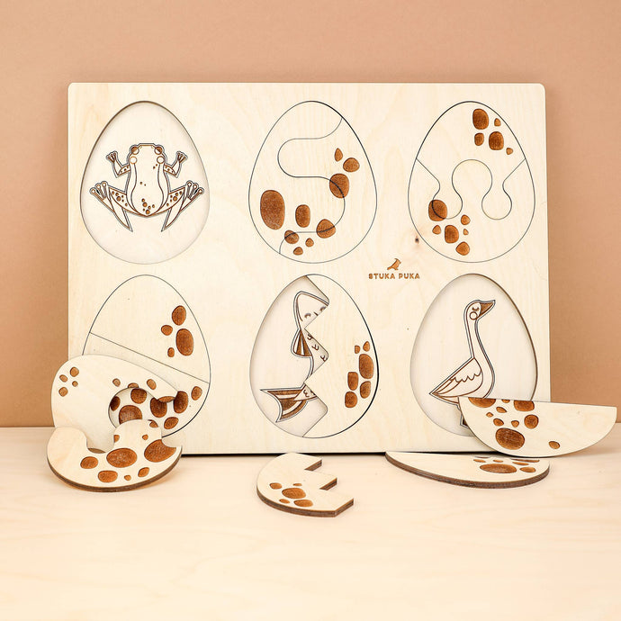 Crack the Egg Wooden Puzzle by Stuka Puka - littlelightcollective