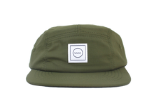 Load image into Gallery viewer, Waterproof Five-Panel Hat in Moss: Size 2 - littlelightcollective