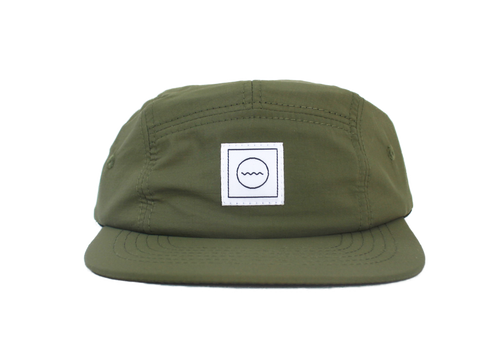 Waterproof Five-Panel Hat in Moss: Size 2 - littlelightcollective