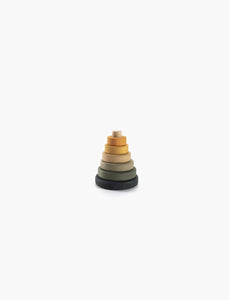 Mini Ring Stacker | Wooden Pyramid Toy | Jungle - littlelightcollective