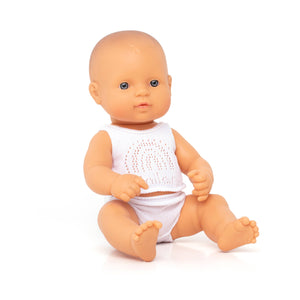 Baby Doll Caucasian Girl 12 5/8" (box) - littlelightcollective