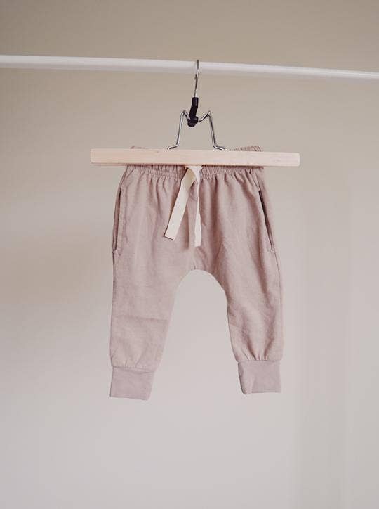 Brushed Cotton Joggers - Mushroom Bottoms - littlelightcollective