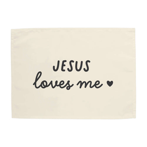 {Black} Jesus Loves Me Banner - littlelightcollective