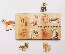 Load image into Gallery viewer, Backyard Mammals Puzzle - littlelightcollective