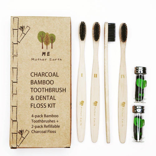 Me.Mother Earth - Eco Toothbrush and Floss Kit - littlelightcollective