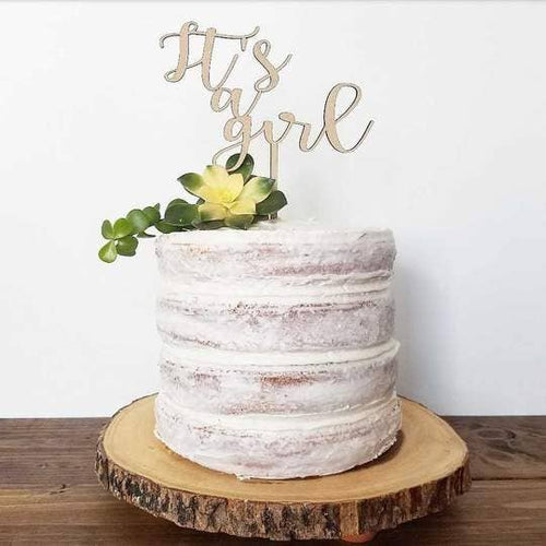 Ginger Squared - Cake Topper - It's A Girl - littlelightcollective