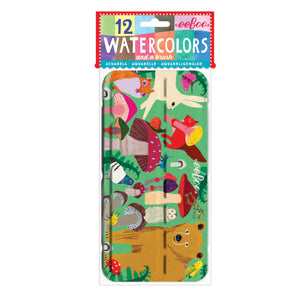 Mushrooms 12 Watercolors Tin - littlelightcollective