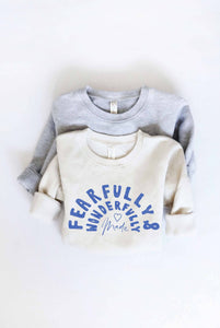 FEARFULLY AND WONDERFULLY Toddler Unisex Graphic Sweatshirt - littlelightcollective