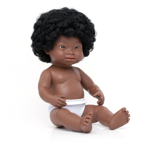 DS Baby Doll African Girl 15" (polybag) - littlelightcollective
