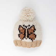 Load image into Gallery viewer, Butterfly Hand Knit Beanie Hat Ships 7/25-8/31 - littlelightcollective