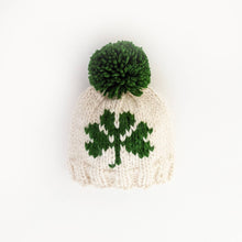 Load image into Gallery viewer, Shamrock St. Patrick&#39;s Day Hand Knit Beanie Hat - littlelightcollective