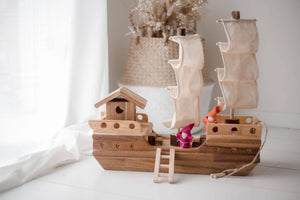 Wooden Pirate Ship - littlelightcollective