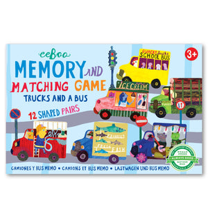 Trucks and a Bus Little Matching Game - littlelightcollective