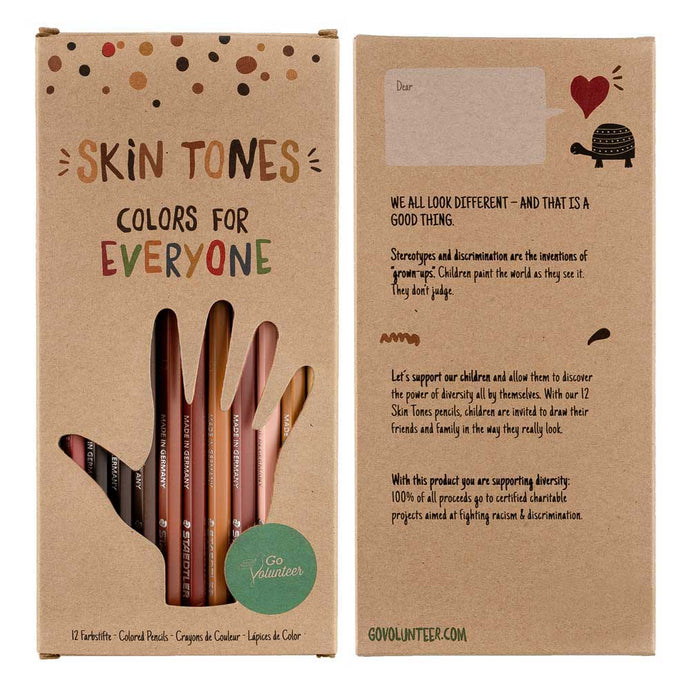 12 Skin Tones Pencils - littlelightcollective