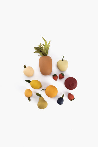 Wooden Fruit Toys | Big Fruit Toy Set | Food Toy - littlelightcollective
