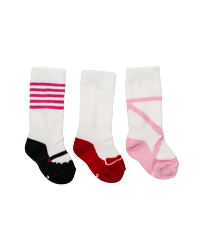 Cheski Sock Company - Baby Girl Shoe Socks - Pack of 3 - littlelightcollective