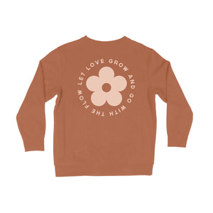 Let Love Grow Pullover, Organic Cotton, Kids Sweatshirt - littlelightcollective