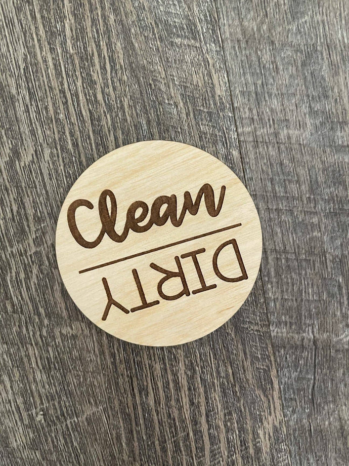 Hunt & Chase - Clean/Dirty Dishwasher Magnet - littlelightcollective
