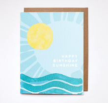 Load image into Gallery viewer, Daydream Prints - Happy Birthday Sunshine Card - littlelightcollective