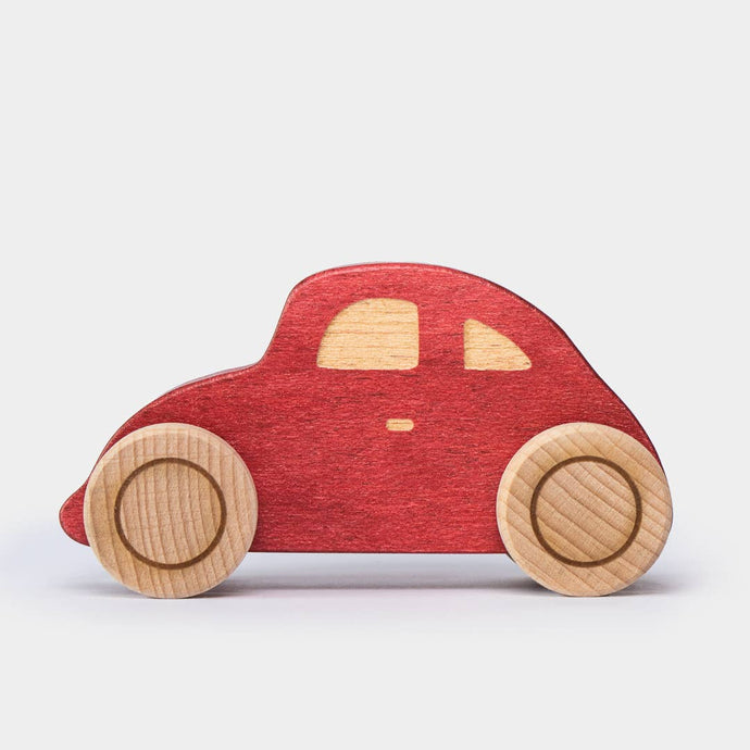 Beetle Car • Red - littlelightcollective