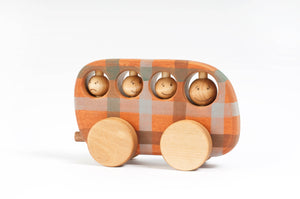 Friendly Toys - Plaid Bus Toy - littlelightcollective