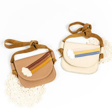 Load image into Gallery viewer, Cream &amp; Oat Rainbow Leather PURSE Toddler &amp; Kids - littlelightcollective