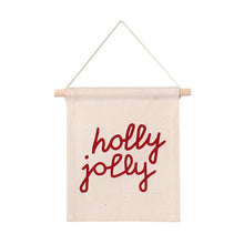 Load image into Gallery viewer, holly jolly hang sign - littlelightcollective