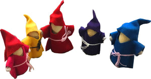 QToys Wooden Gnomes Set Of 5 - littlelightcollective