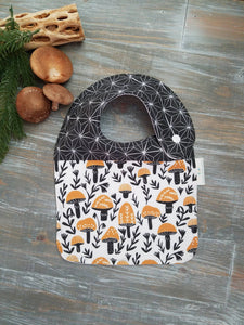 Woodland Mushrooms Drool Bib - littlelightcollective