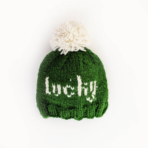 Lucky St. Patrick's Day Hand Knit Beanie Hat - littlelightcollective