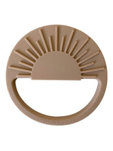Load image into Gallery viewer, Chewable Charm - Sun Silicone Teether - Oat - littlelightcollective
