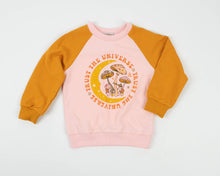 Load image into Gallery viewer, Trust the Universe Retro Raglan French Terry Sweatshirt Kids - littlelightcollective