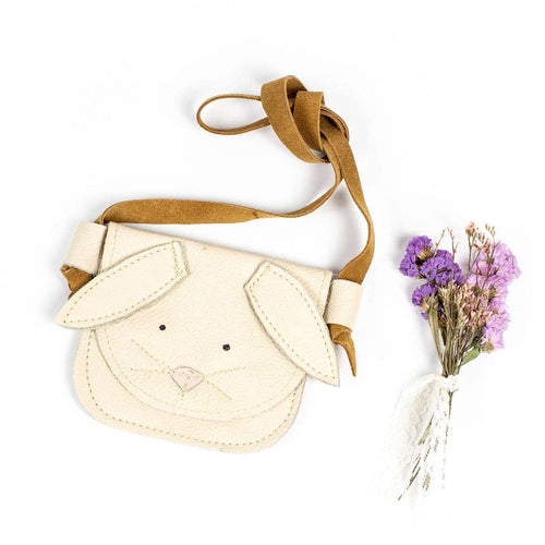 Cream Bunnies Critters Leather PURSE Toddler & Kids - littlelightcollective