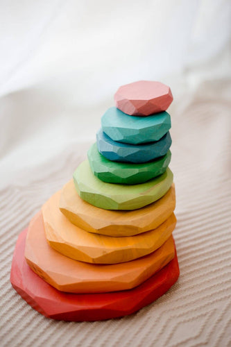 Coloured Stacking Stones - littlelightcollective