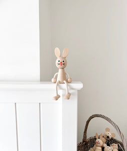 Wooden Rabbit Sitting Toy - littlelightcollective