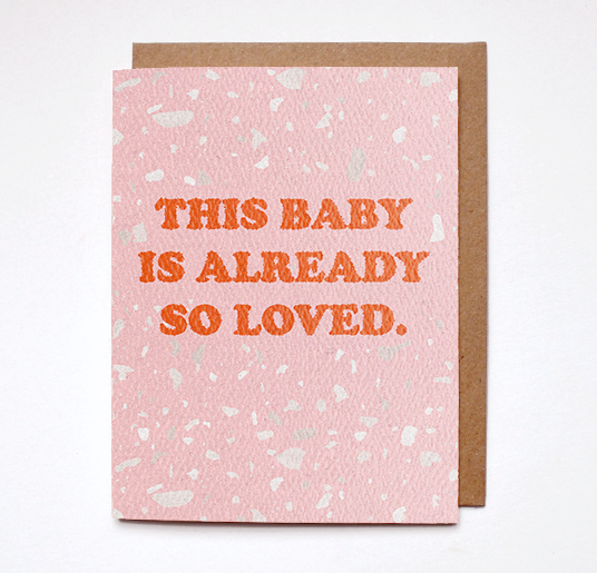 Daydream Prints - Baby so loved card - littlelightcollective