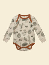 Load image into Gallery viewer, Long-Sleeve Organic Bodysuit- Forest Cream - littlelightcollective