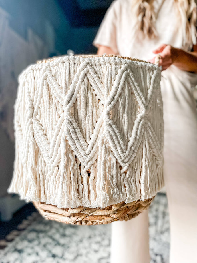 Tilly Macrame Basket - littlelightcollective