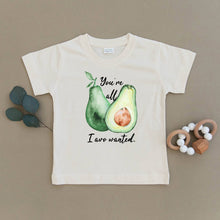 Load image into Gallery viewer, You&#39;re All I Avo Wanted Avocado Organic Onesie &amp; Tee - littlelightcollective