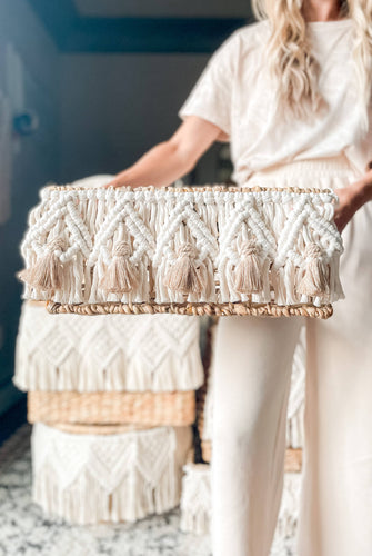 Alyssa Macrame Basket - littlelightcollective