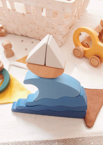 Waves and Boat Stacker / Puzzle - littlelightcollective