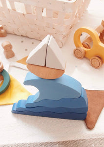 Waves and Boat Stacker / Puzzle - littlelightcollective