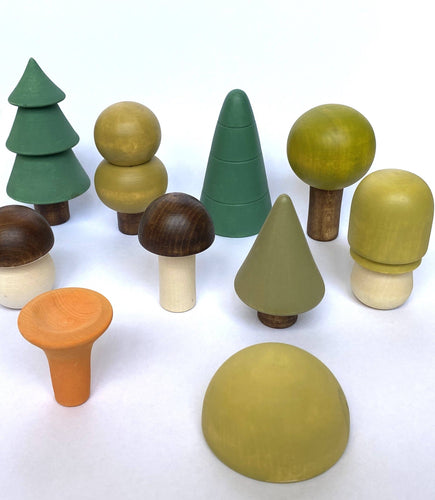 Wooden Trees For Display - Ten pieces - littlelightcollective