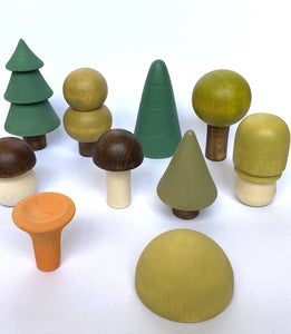 Wooden Trees For Display - Ten pieces - littlelightcollective