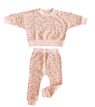 Load image into Gallery viewer, Organic Cotton Tracksuit Set- Pink Dust Seashell - littlelightcollective